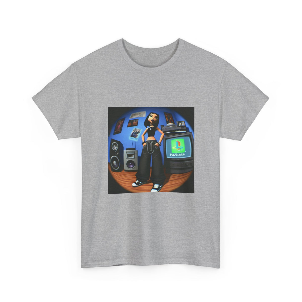 Cool Y2K Gamer Girl In Her Room