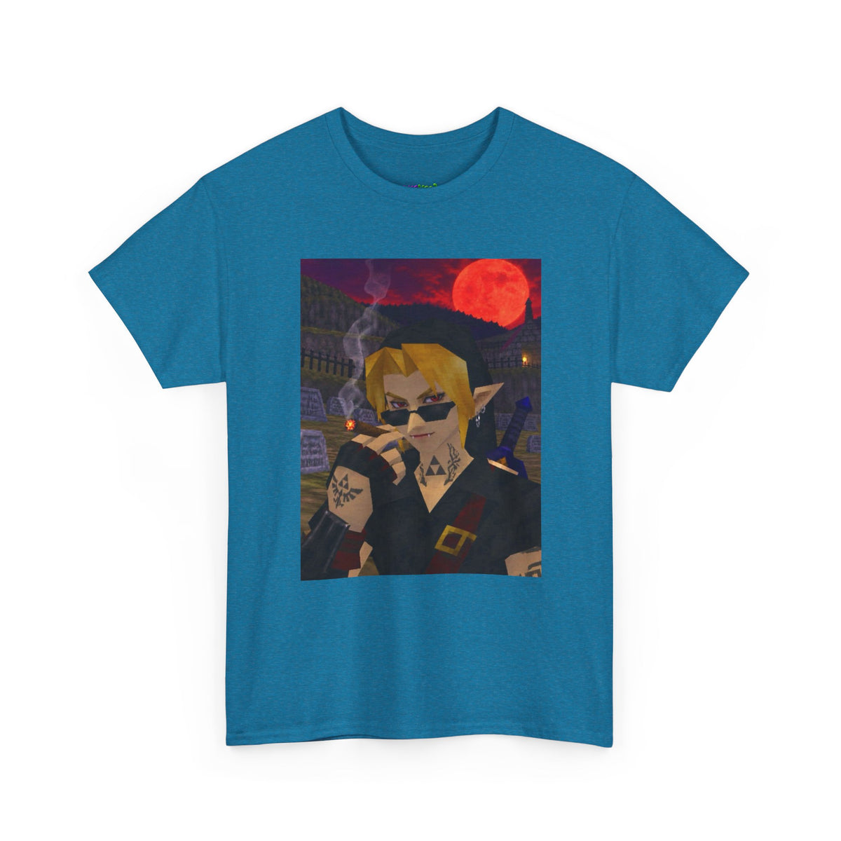 Mystic Green Canvas Graphic Tee