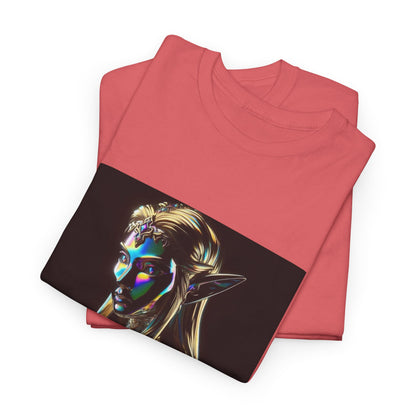 Iridescent Elven Warrior Princess Chrome Tee