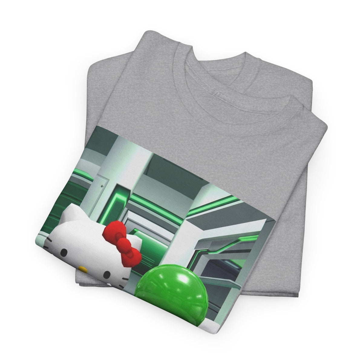 Kitty And Slime Flipping The Bird Tee