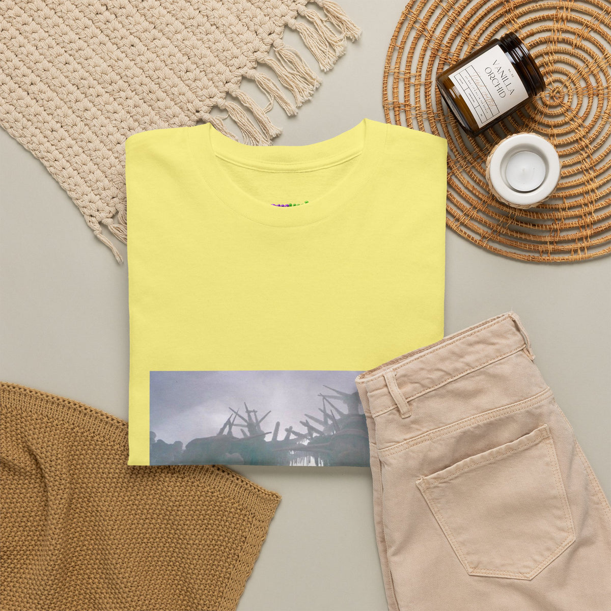 Leaf Whisper Canvas Graphic Tee