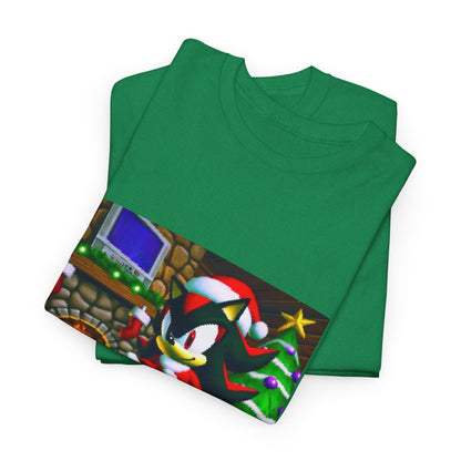 Shadow The Hedgehog Christmas Drip Tee