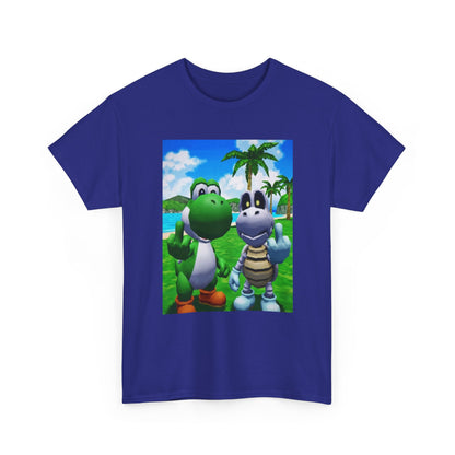 Yoshi and Dry Bones Flipping Off (Design 4)