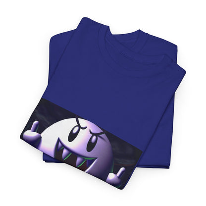 Edgy Ghost Flipping The Bird Tee
