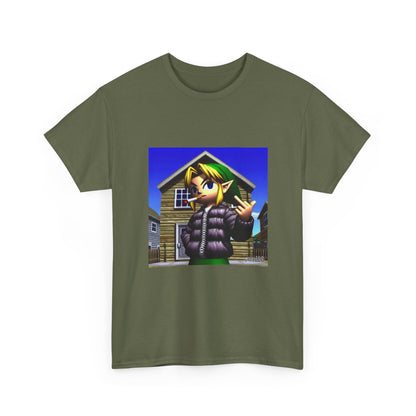 Edgy Hero Smoking And Flipping The Bird Tee