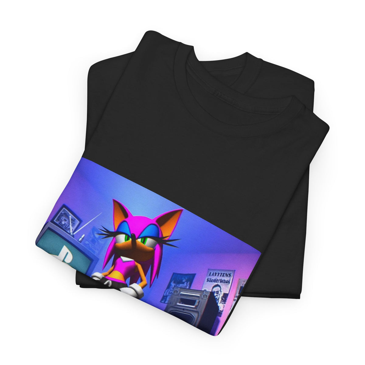 Pink Sonic-Style Character In Y2K Drip