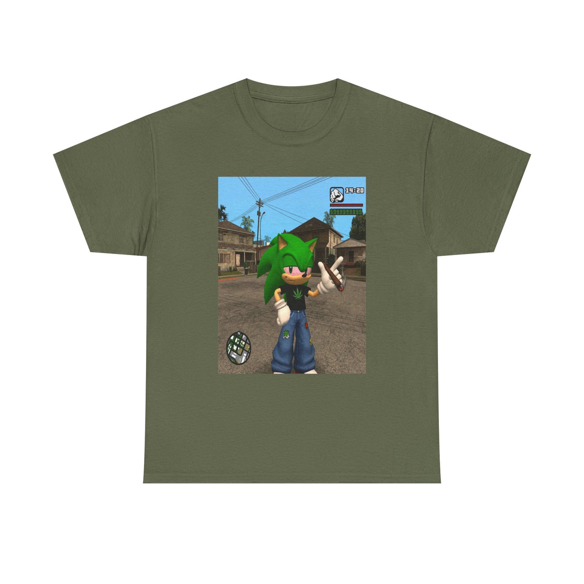 Green Hedgehog Smoking Blunt In San Andreas