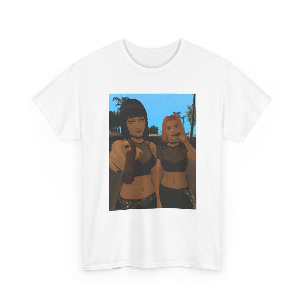 Anime Girls Sharing A Smoke Tee
