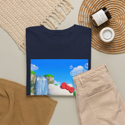 Kitty Flips The Bird Waterfall Tee