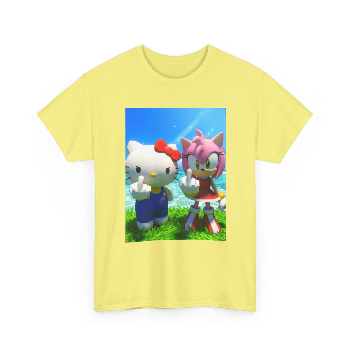 Hello Kitty And Amy Rose Flipping You Off