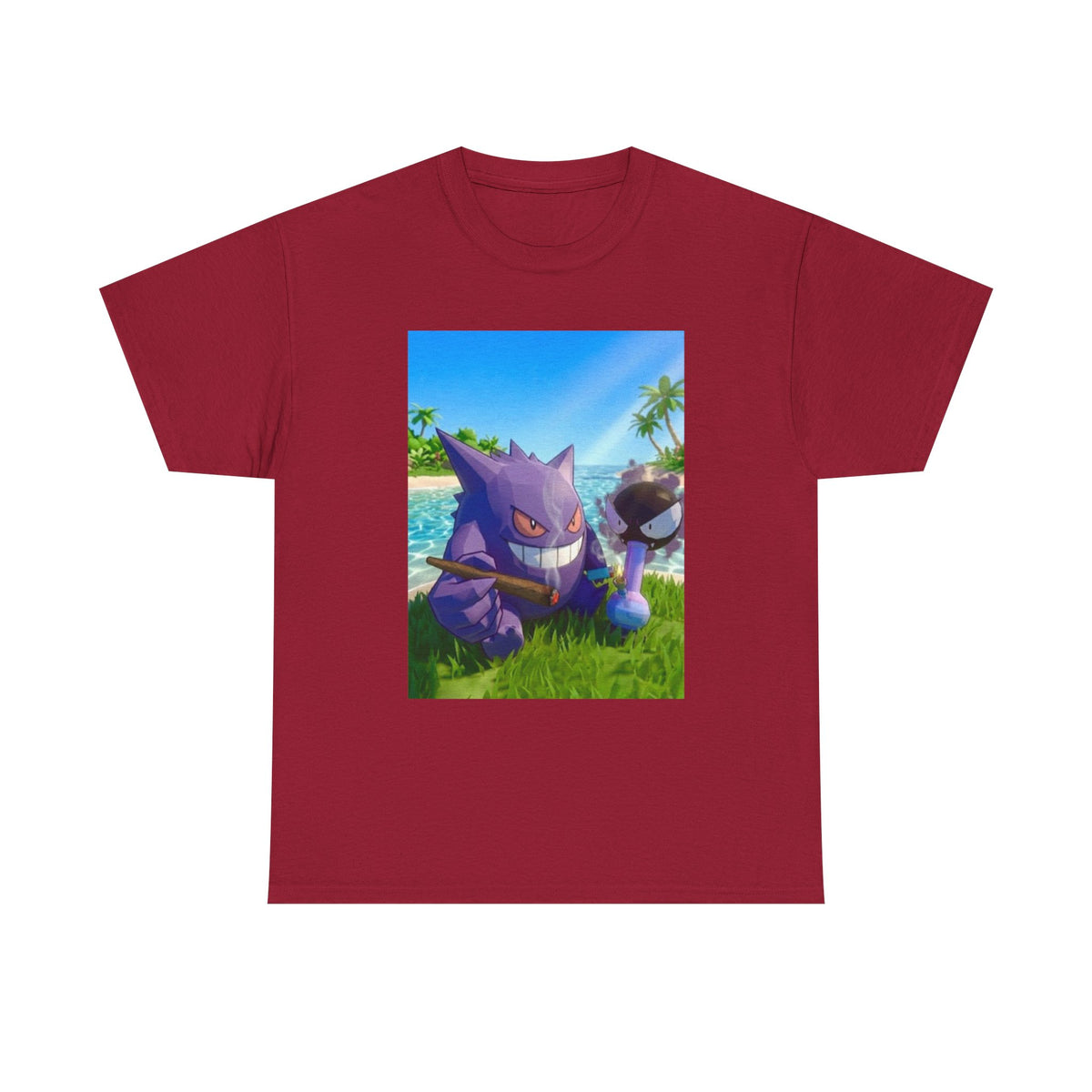 Gengar And Gastly Chilling On Beach Tee