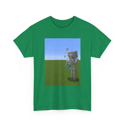 Minecraft Skeleton Taking A Hit Tee