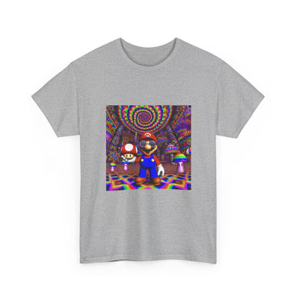 Tripping Mario Holding A Super Mushroom
