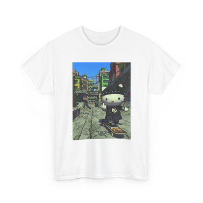 Punk Hello Kitty Flipping The Bird Tee