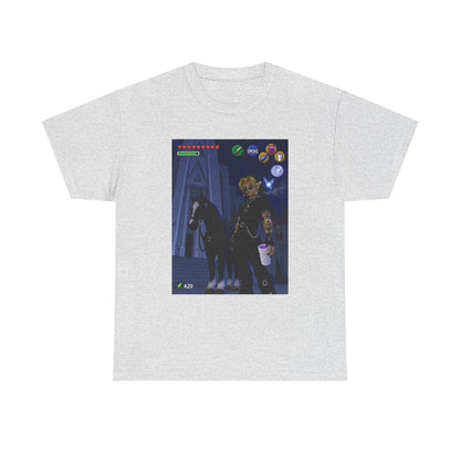 Goth Link Smoking With Epona Tee