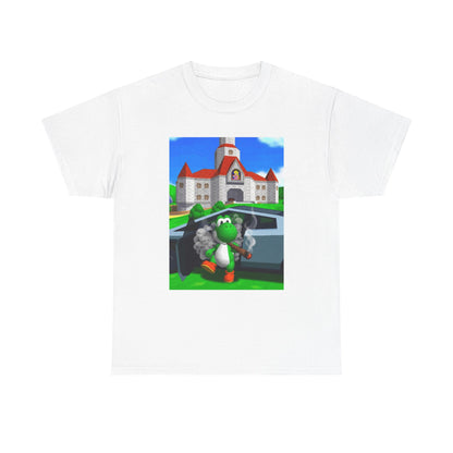 Yoshi Hotboxing Outside Princess Peach's Castle