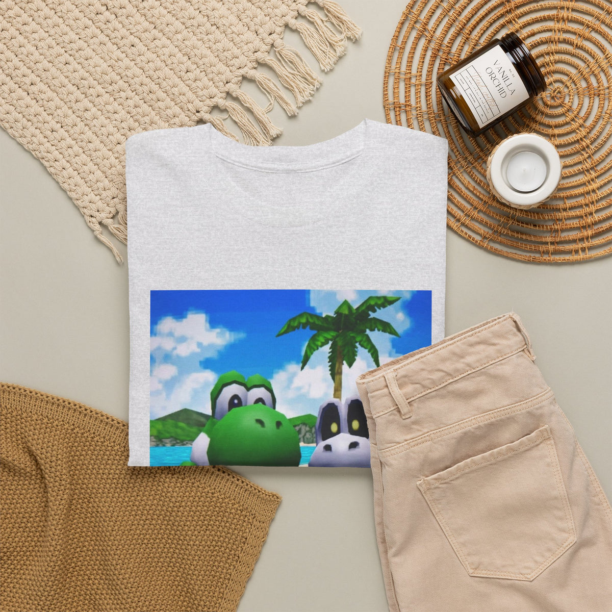 Yoshi and Dry Bones Flipping Off (Design 4)