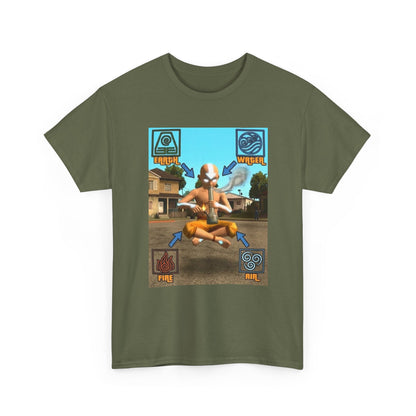 Bender Aang Meditating with Bong Tee