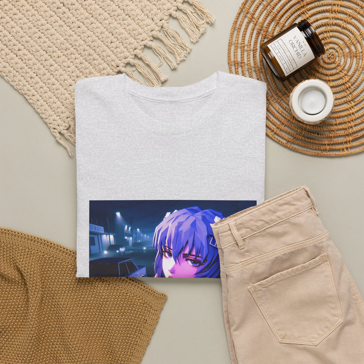 Rei Ayanami Riding GTA Streets Tee