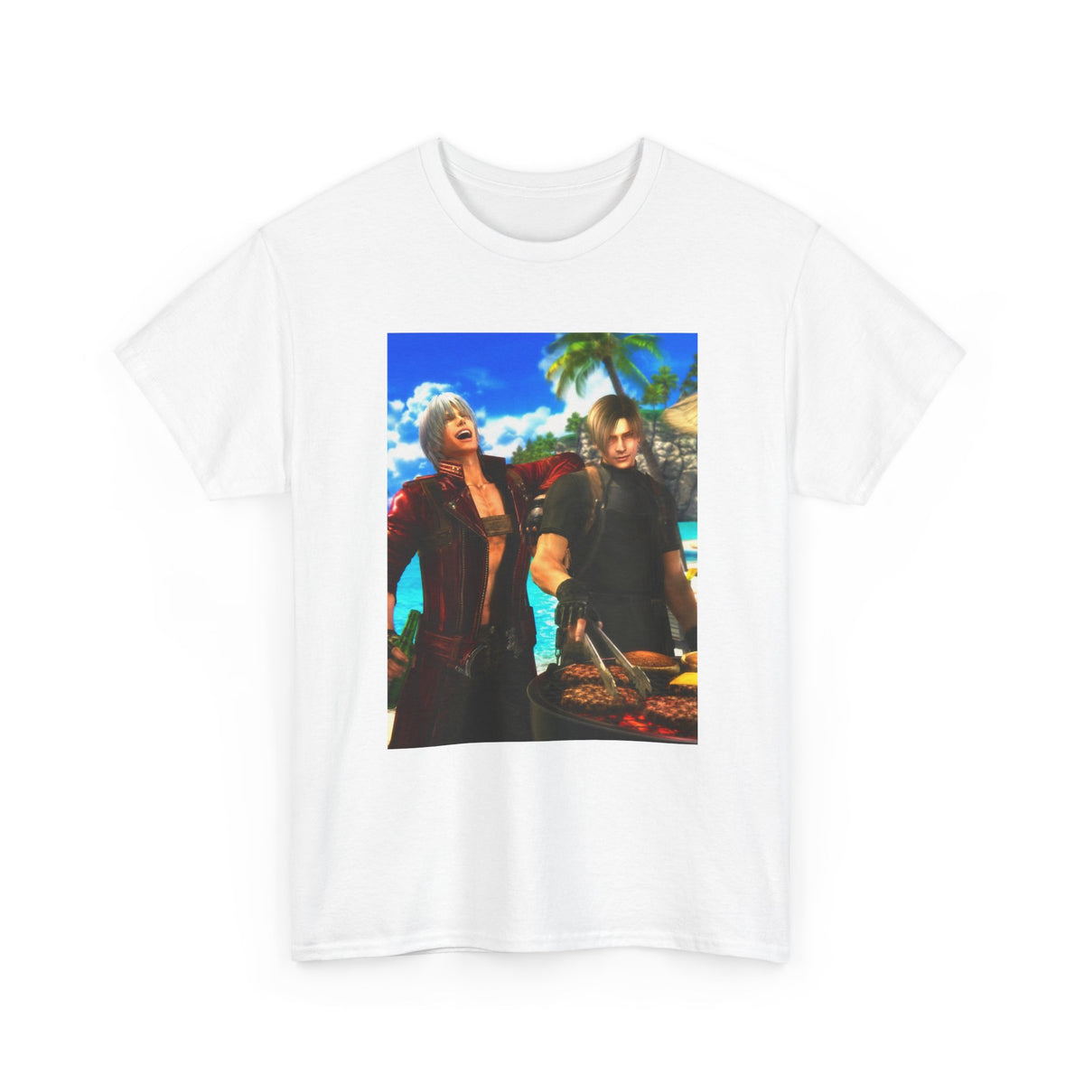 Dante and Leon Grilling on the Beach Tee