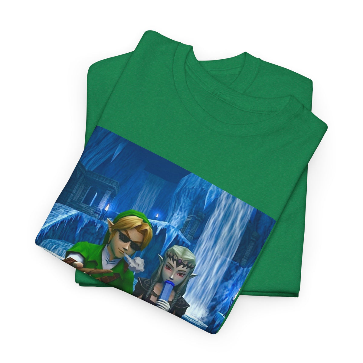 Stoner Link and Zelda Chillin' in Zora's Domain