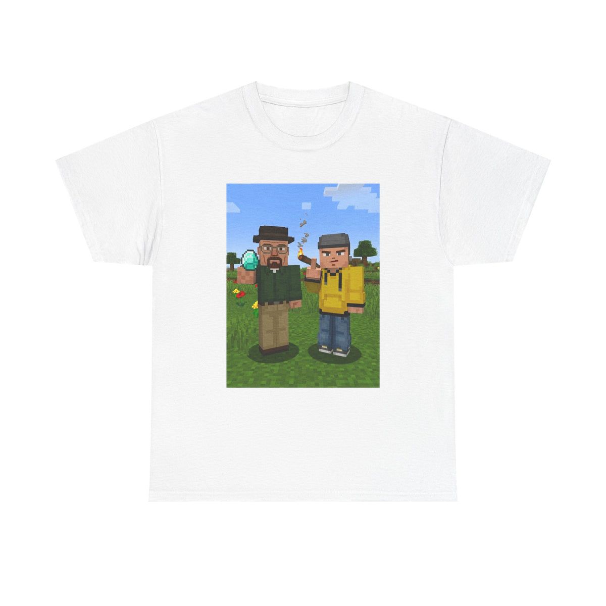 Blocky Chemist And Apprentice Smoking