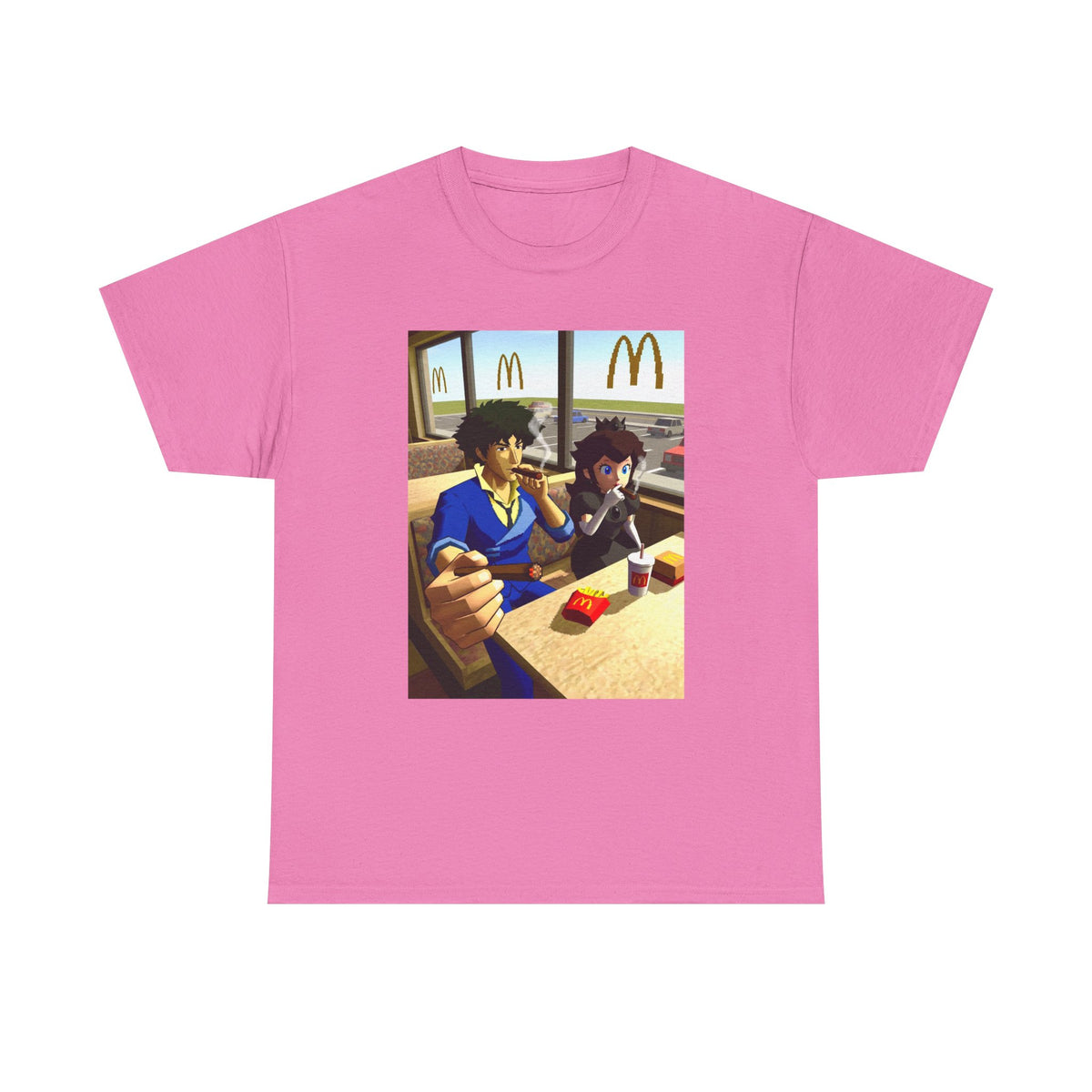 Spike Spiegel And Bowser Jr. Smoking Tee