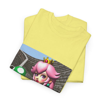 Goth Peach Holding A Green Mushroom Tee