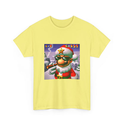 Cool Mario Santa Smoking Cigar Tee