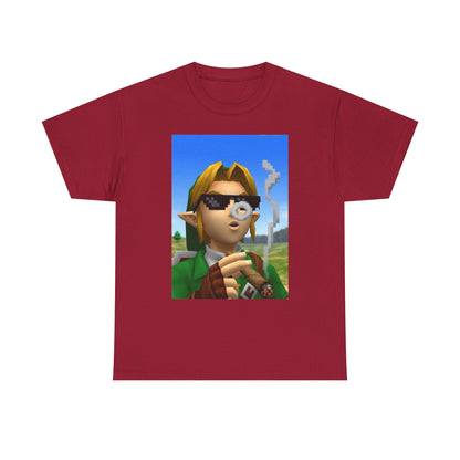 Pixelated Link Smoking With Deal With It Glasses