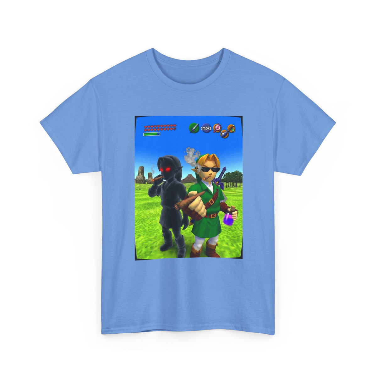 Link And Dark Link Smoking Blunts