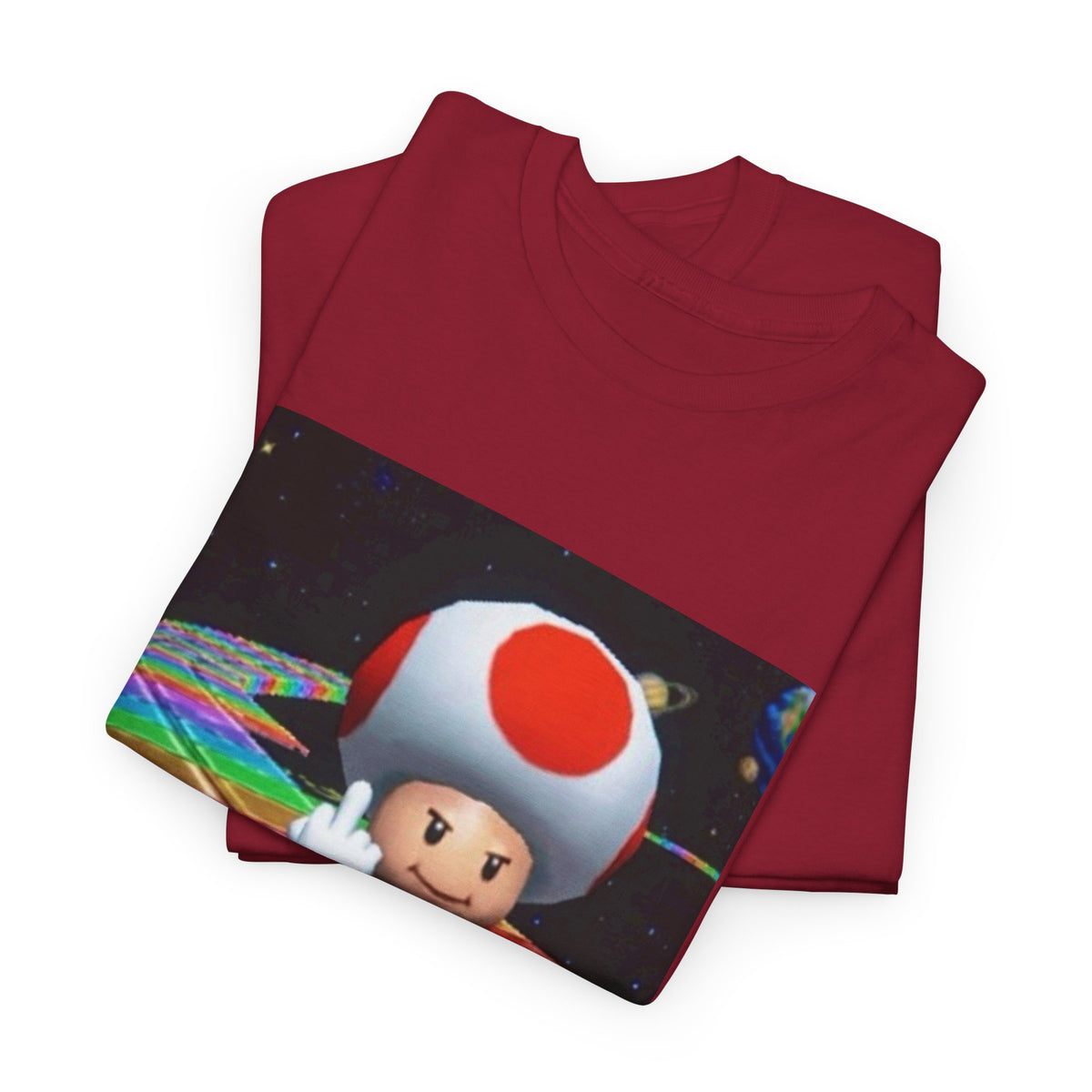 Toad Flipping The Bird On Rainbow Road