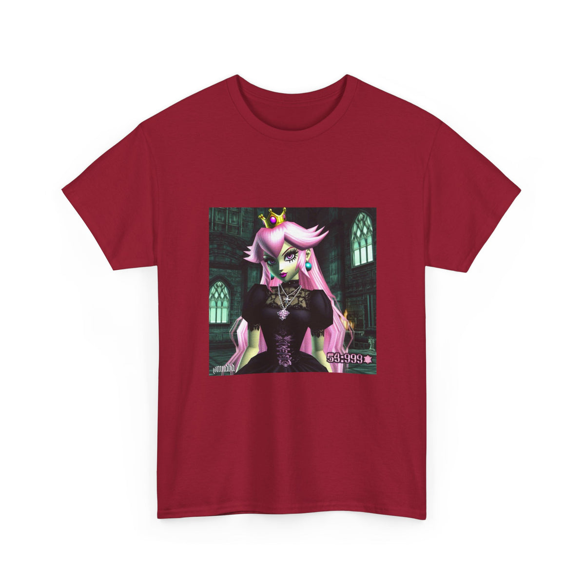 Goth Peach In Haunted Castle Tee