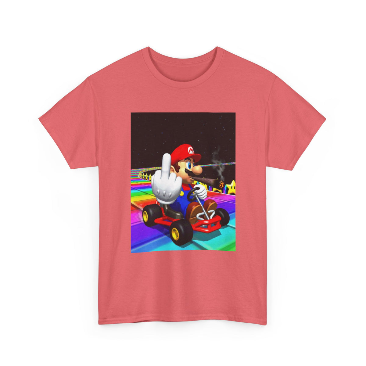 Mario Kart Smoking Blunt Middle Finger
