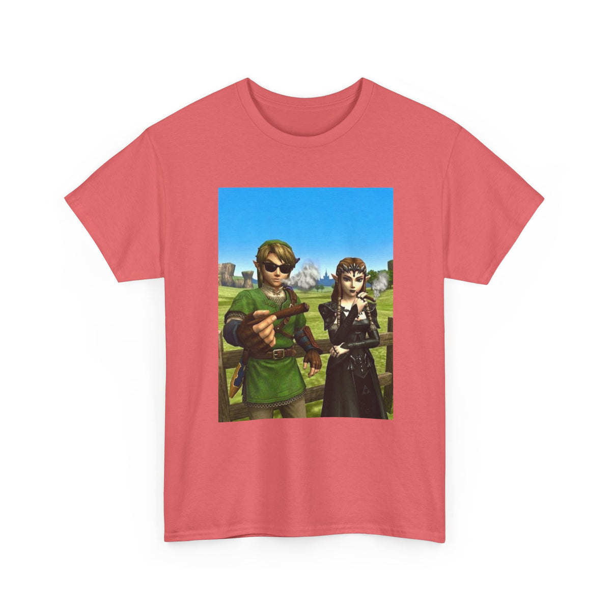 Link And Zelda Chilling With Blunts Tee