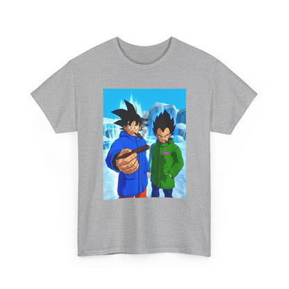 Goku and Vegeta Chilling in Icy Scene Tee