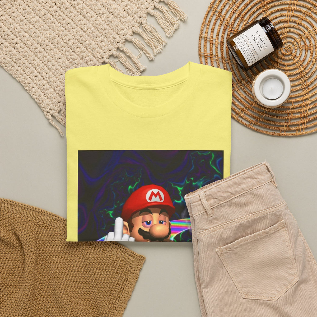 High Mario Karting On Rainbow Road