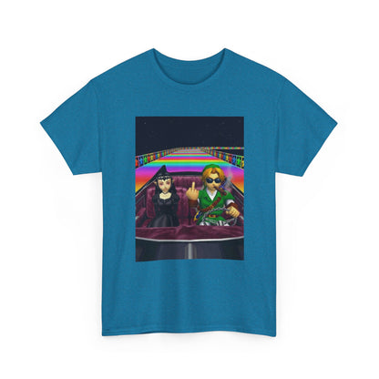 Link And Malon Driving Rainbow Road Tee