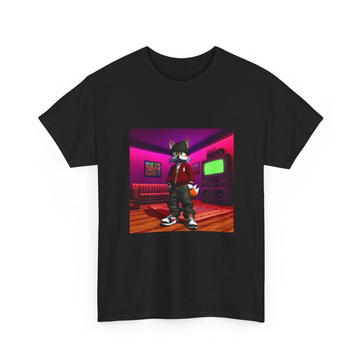 Swagged-Out Fox In Retro Chill Pad