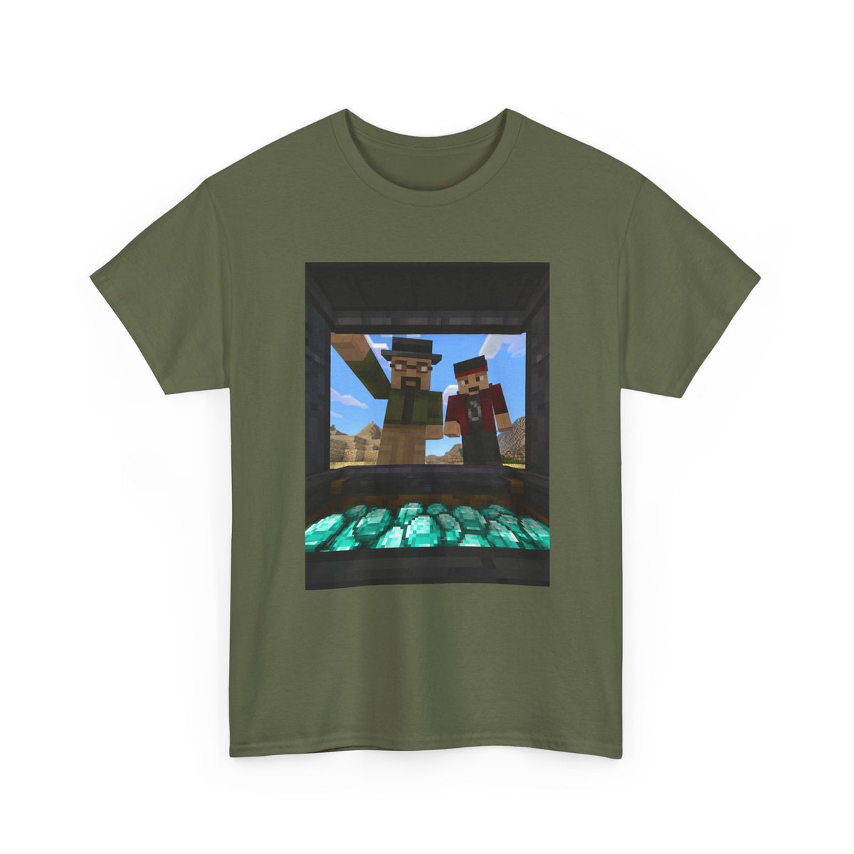 Pixelated Duo With Precious Gems