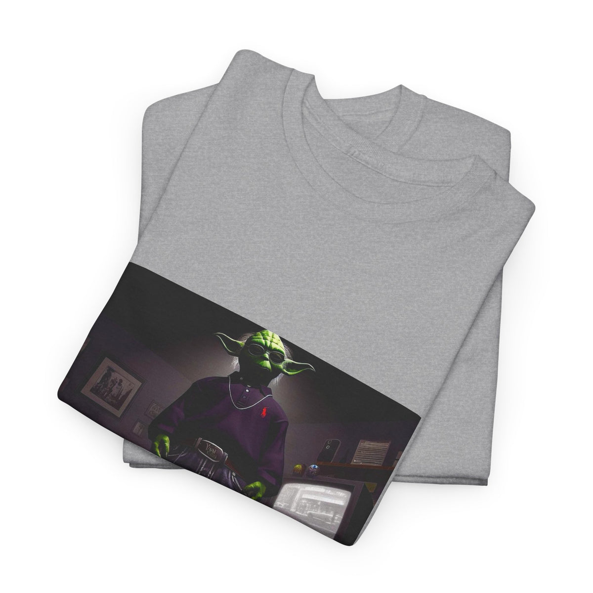 Yoda In Y2K Drip Standing Confidently