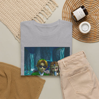 Link And Zelda Sharing A Smoke Tee
