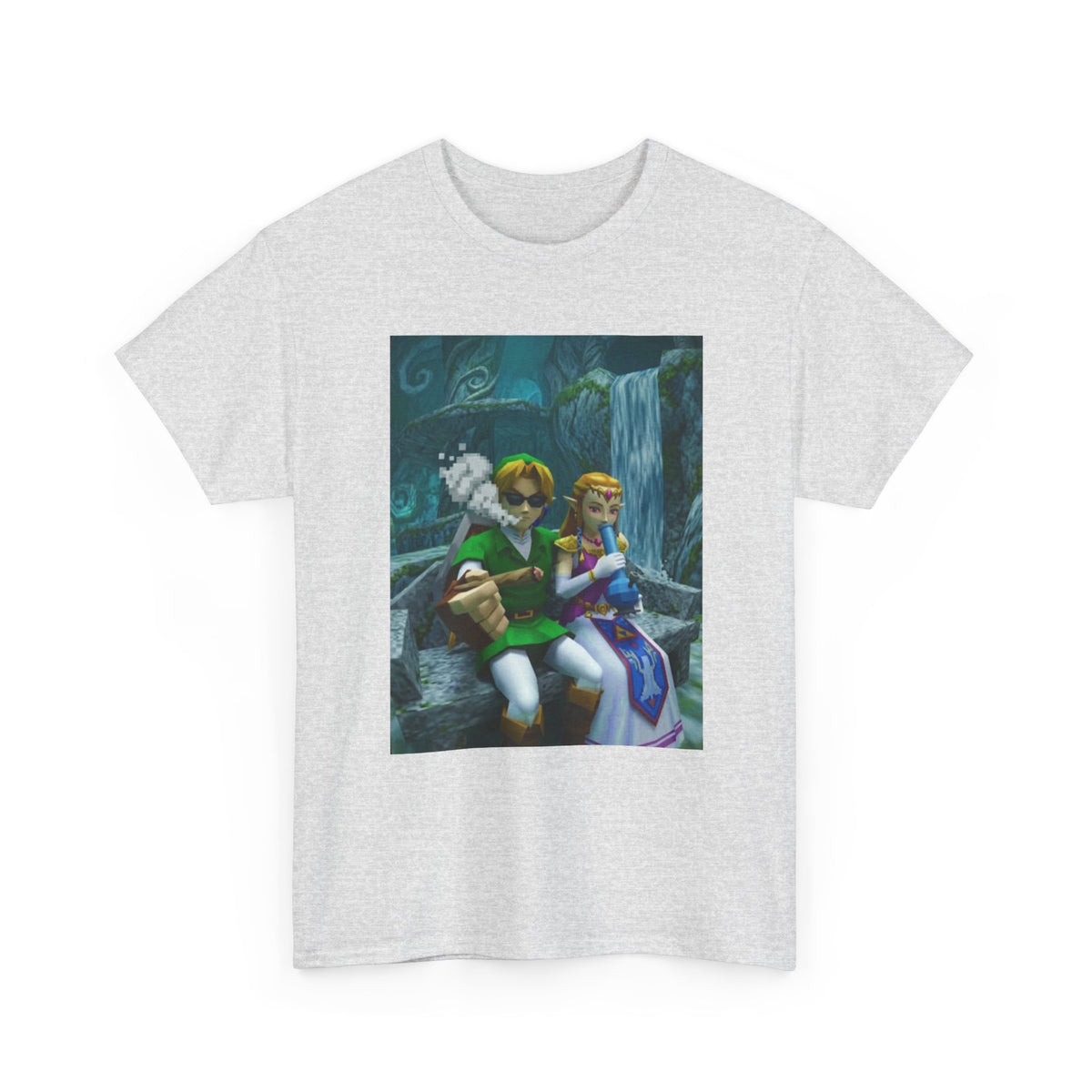 Link And Zelda Chilling In Hyrule