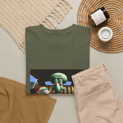 Squidward Pouring Lean In Car Tee