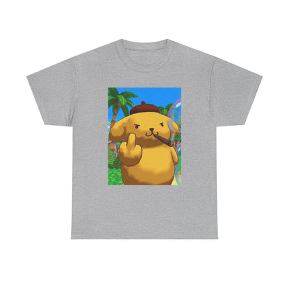Pompompurin Smoking Blunt Flipping Bird Tee
