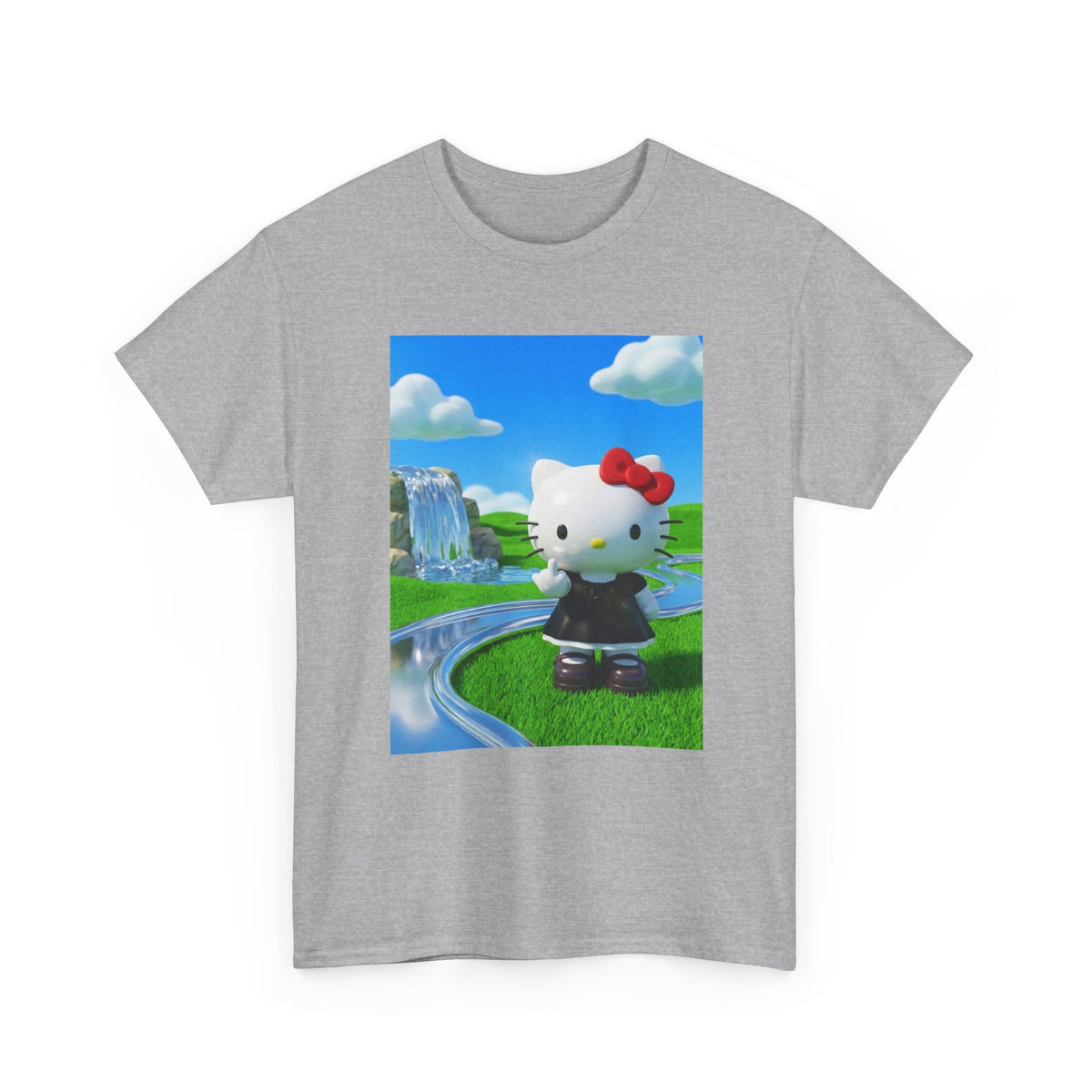 Hello Kitty Flipping Off In Wonderland