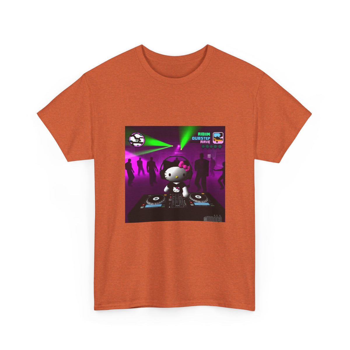 Hello Kitty DJing Dubstep Rave Tee