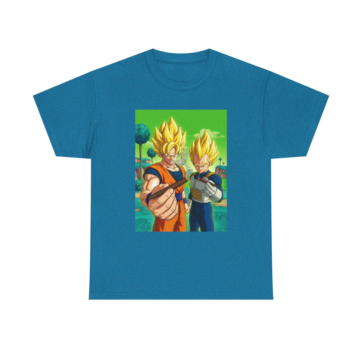 Goku And Vegeta Sharing A Smoke