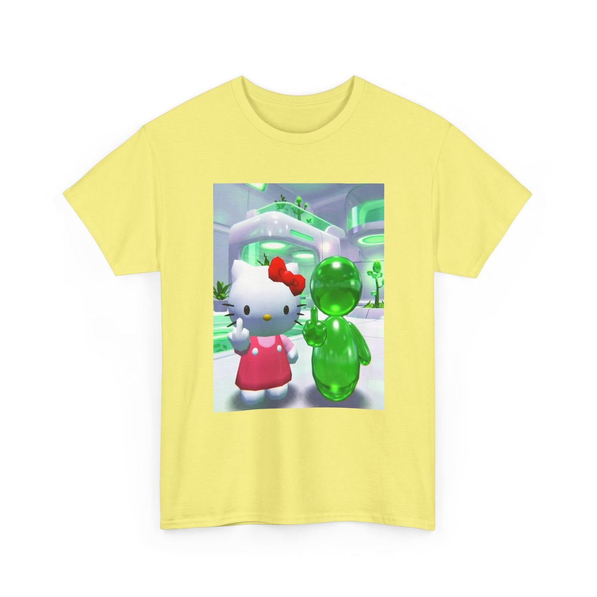 Hello Kitty and Alien Flipping The Bird