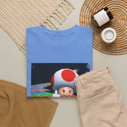 Toad Flipping The Bird On Rainbow Road